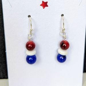 Sterling silver, quartzite, & aventurine earrings